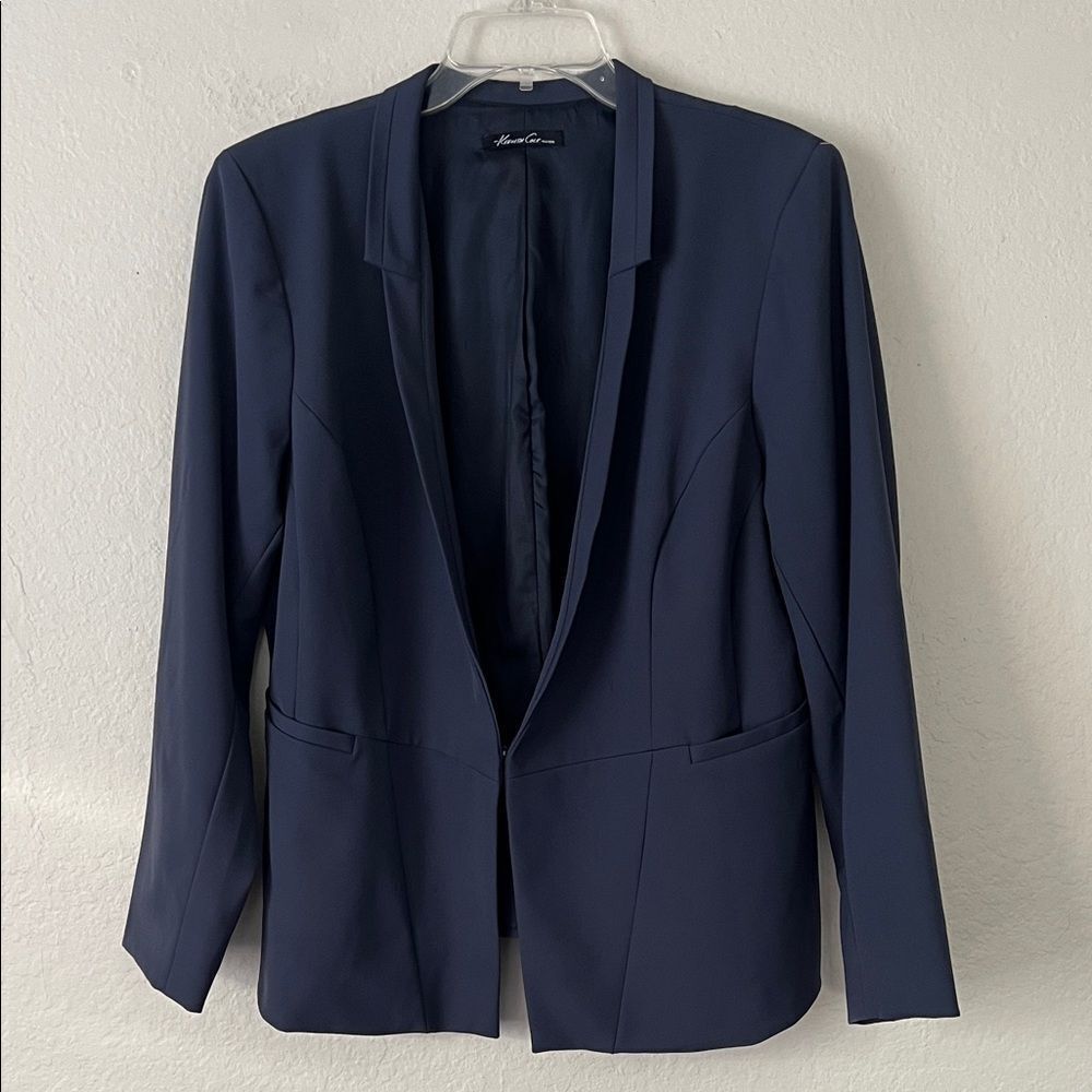 Kenneth Cole Elegant Navy Women's Blazer in Size Unknown